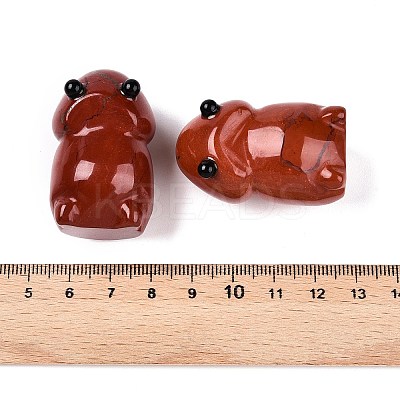 Natural Red Jasper Monster Figurines DJEW-N003-01F-1