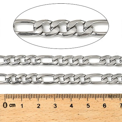 316 Surgical Stainless Steel Figaro Chains CHS-H114-09A-P-1