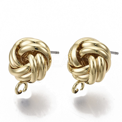 Iron Stud Earring Findings X-IFIN-T014-10G-NR-1