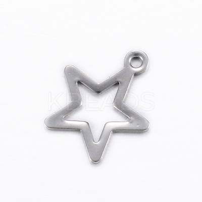 Tarnish Resistant 304 Stainless Steel Charms X-STAS-D445-078-1