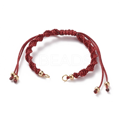 Adjustable Polyester Braided Cord Bracelet Making AJEW-JB00848-05-1