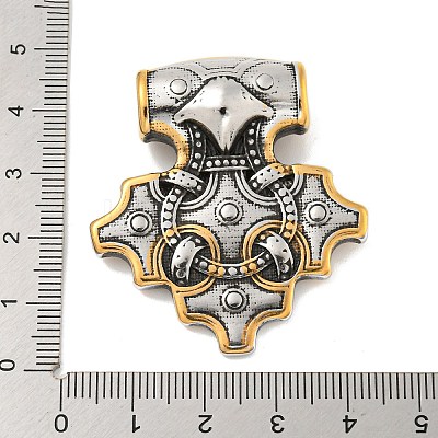 Ion Plating(IP) Viking 304 Stainless Steel Pendants STAS-D014-08AG-1