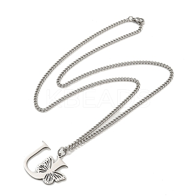 201 Stainless Steel Necklaces NJEW-Q336-01U-P-1