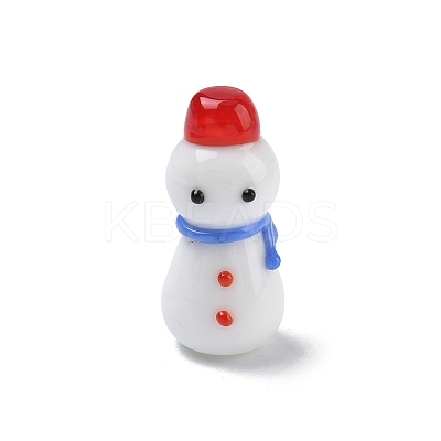 Handmade Lampwork Sonwman Display Decorations LAMP-F043-12-1