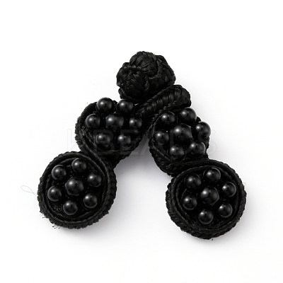Handmade Chinese Frogs Knots Buttons Sets AJEW-WH0258-261B-1