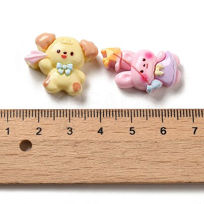 Opaque Resin Decoden Cabochons RESI-D009-08-1