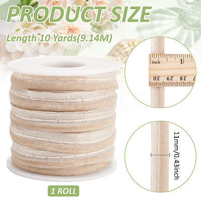 10 Yards Velvet Lip Cord Trim SRIB-BC0001-33A-1