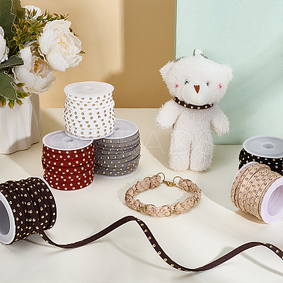6 Rolls 6 Colors Faux Suede Cord LW-PH0002-37-1