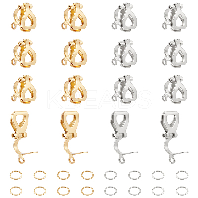 304 Stainless Steel Clip-on Earring Findings STAS-LP0001-51-1