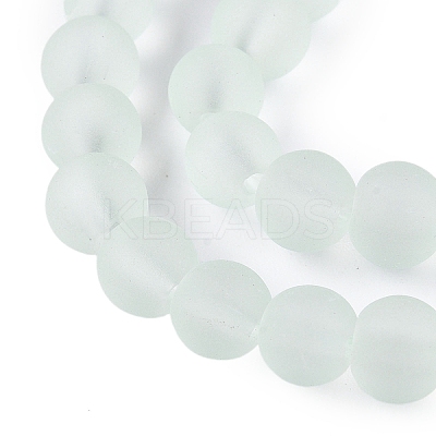 Baking Paint Transparent Glass Bead Strands GLAA-S031-8mm-29-1