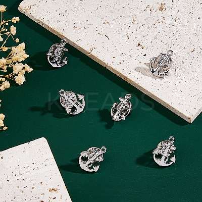 6Pcs Alloy Lapel Pin Backs JEWB-DC0001-23P-1