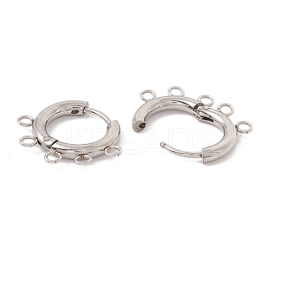 Tarnish Resistant 304 Stainless Steel Hoop Earring Findings LS-STAS-D183-01P-1