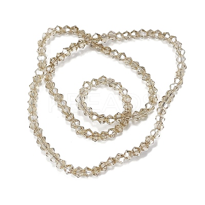 Transparent Electroplate Glass Beads Strands EGLA-A039-T3mm-UA08-1