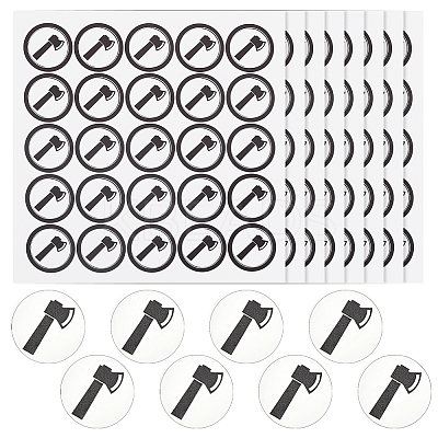 PVC Plastic Waterproof Stickers DIY-WH0386-18E-1
