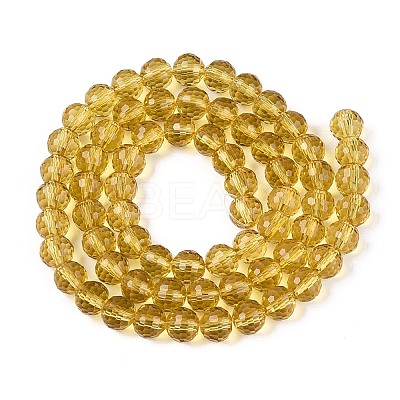 Transparent Glass Bead Strands GLAA-R095-8mm-31-1