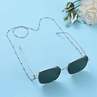 3Pcs 304 Stainless Steel Satellite Chains Eyeglasses Chains AJEW-DJ0003-45-1