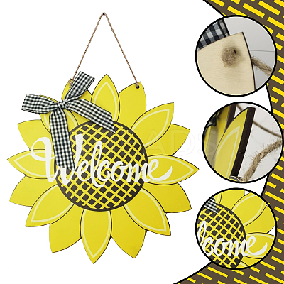 Wooden Pendant Decorations WOOD-CN0001-015-1