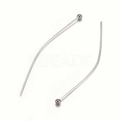 Tarnish Resistant 304 Stainless Steel Ball Head Pins LS-STAS-O105-04-0.6x40mm-1