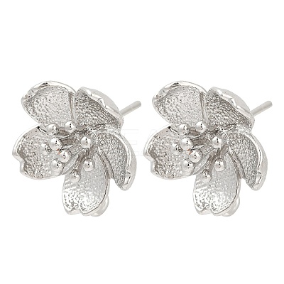 Brass Stud Earring Findings LS-KK-Z099-05P-03-1