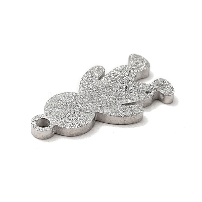 Non-Tarnish 304 Stainless Steel Textured Pendants STAS-J040-09B-P-1