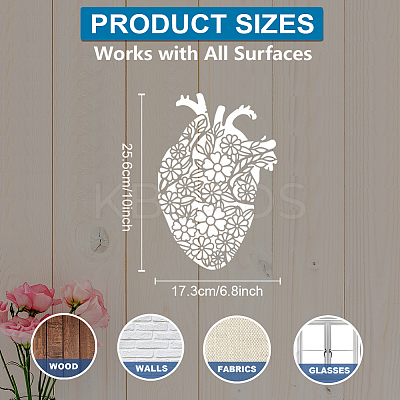 1Pc PET Hollow Out Drawing Painting Stencils DIY-MA0005-45B-1