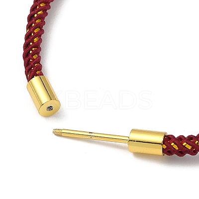 Braided Nylon Cord Bracelet Making MAK-L043-01G-01-1