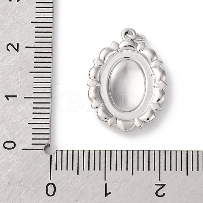 Brass Pendants with Jump Ring KK-V016-09P-1