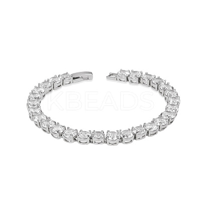 Sport Theme Simple Fashion Brass Tennis Bracelet JB52A-1
