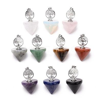 Natural & Synthetic Gemstone Pendants G-I321-07P-1