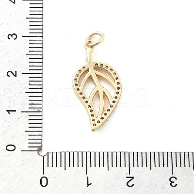 Brass Micro Pave Cubic Zirconia Pendants KK-Q029-02E-G-1