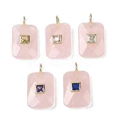 Natural Rose Quartz Pendants LS-G-I391-03G-11-1