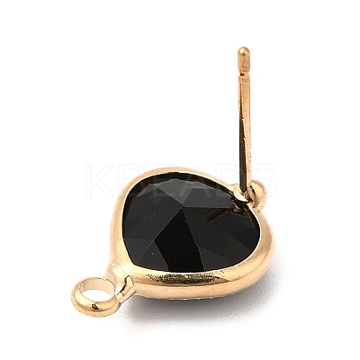 Brass Stud Earring Findings KK-Q777-27LG-1
