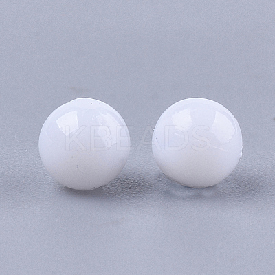 Opaque Plastic Beads X-KY-T005-6mm-601-1
