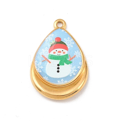 Printed 304 Stainless Steel Pendants LS-STAS-B116-01A-G01-1