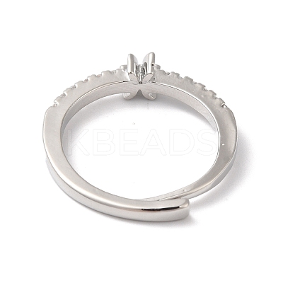 Rack Plating Brass Clear Cubic Zirconia Constellation Adjustable Rings for Women RJEW-S407-08P-04-1
