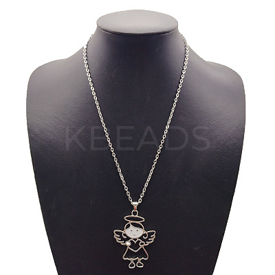Little Angel Alloy Pendant Necklaces JF2997-1