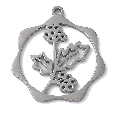 Non-Tarnish 304 Stainless Steel Pendants STAS-P338-01I-P-1