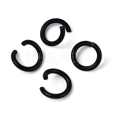 Spray Painted Iron Open Jump Rings IFIN-T017-04B-01-1