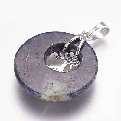 Natural Sodalite Pendants G-F573-C14-1