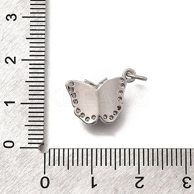 Brass Micro Pave Cubic Zirconia Pendants KK-Q043-03P-01-1