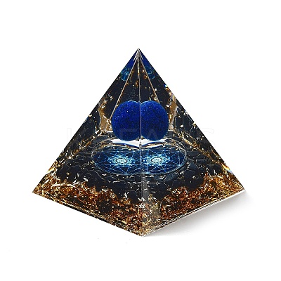 Orgonite Pyramid Resin Energy Generators DJEW-D013-01E-1