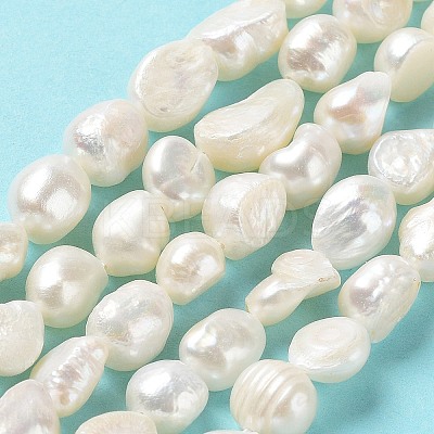 Natural Keshi Pearl Beads Strands PEAR-Z002-10-1