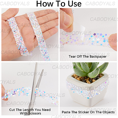 5M Rhinestone Ribbon OCOR-CY0002-01B-1