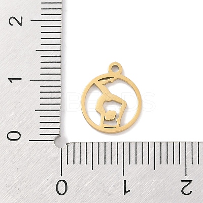 304 Stainless Steel Charms STAS-K286-01L-G-1