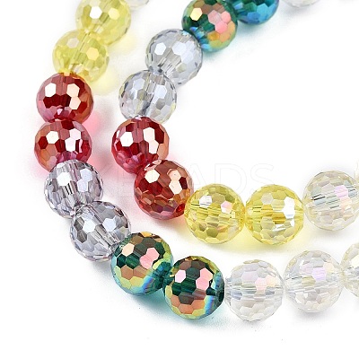 Transparent Glass Beads Strands GLAA-T023-31E-1