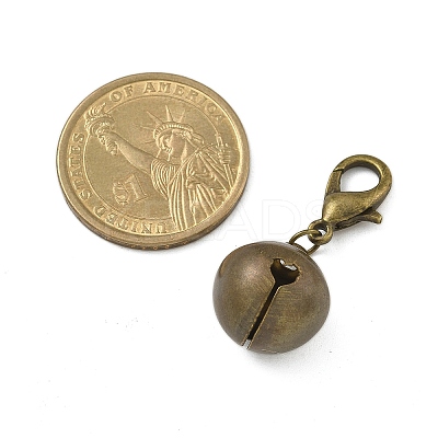 Brass Bell Pendant Decorations HJEW-JM02456-1