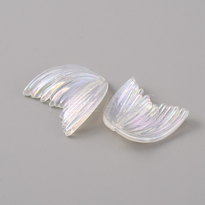 Fishtail Shape Transparent Acrylic Pendants TACR-TAC0007-01A-1