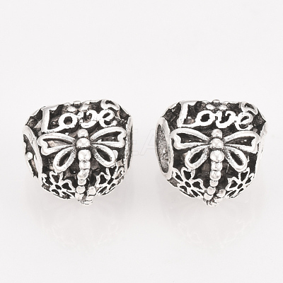 Alloy European Beads MPDL-S065-17-1