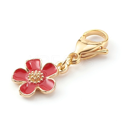 Zinc Alloy Enamel Pendants HJEW-JM00432-1