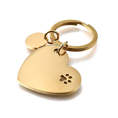 304 Stainless Steel Keychains KEYC-K024-01G-1